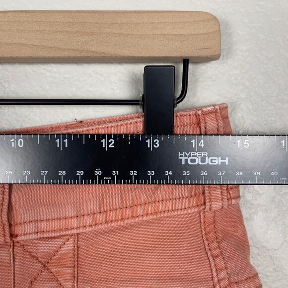 Anthropologie Pilcro Relaxed Pleated Shorts Coral Size 27 Summer Casual - Picture 14 of 15